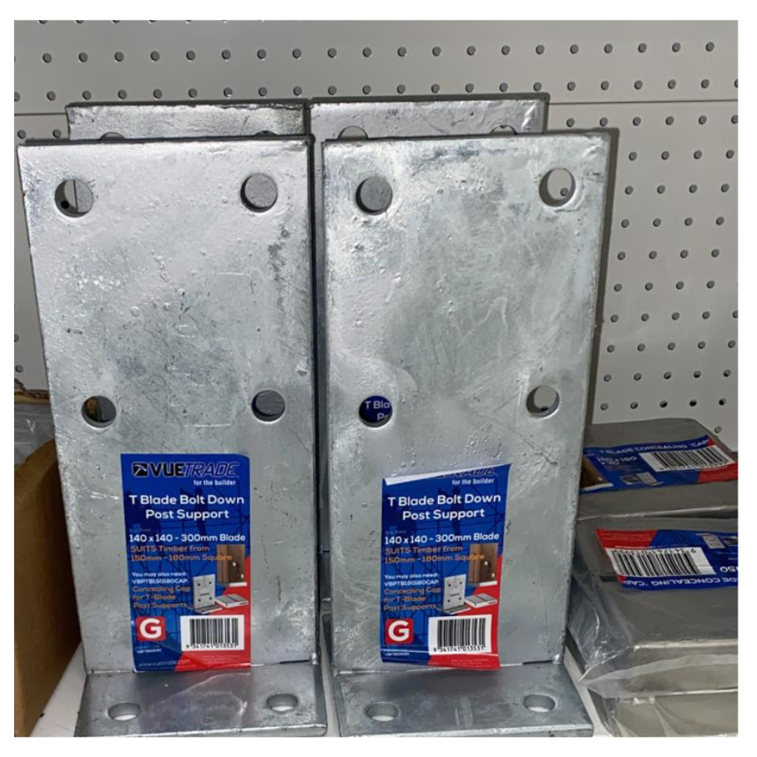 VUETRADE TBlade Bold Down Post Support
